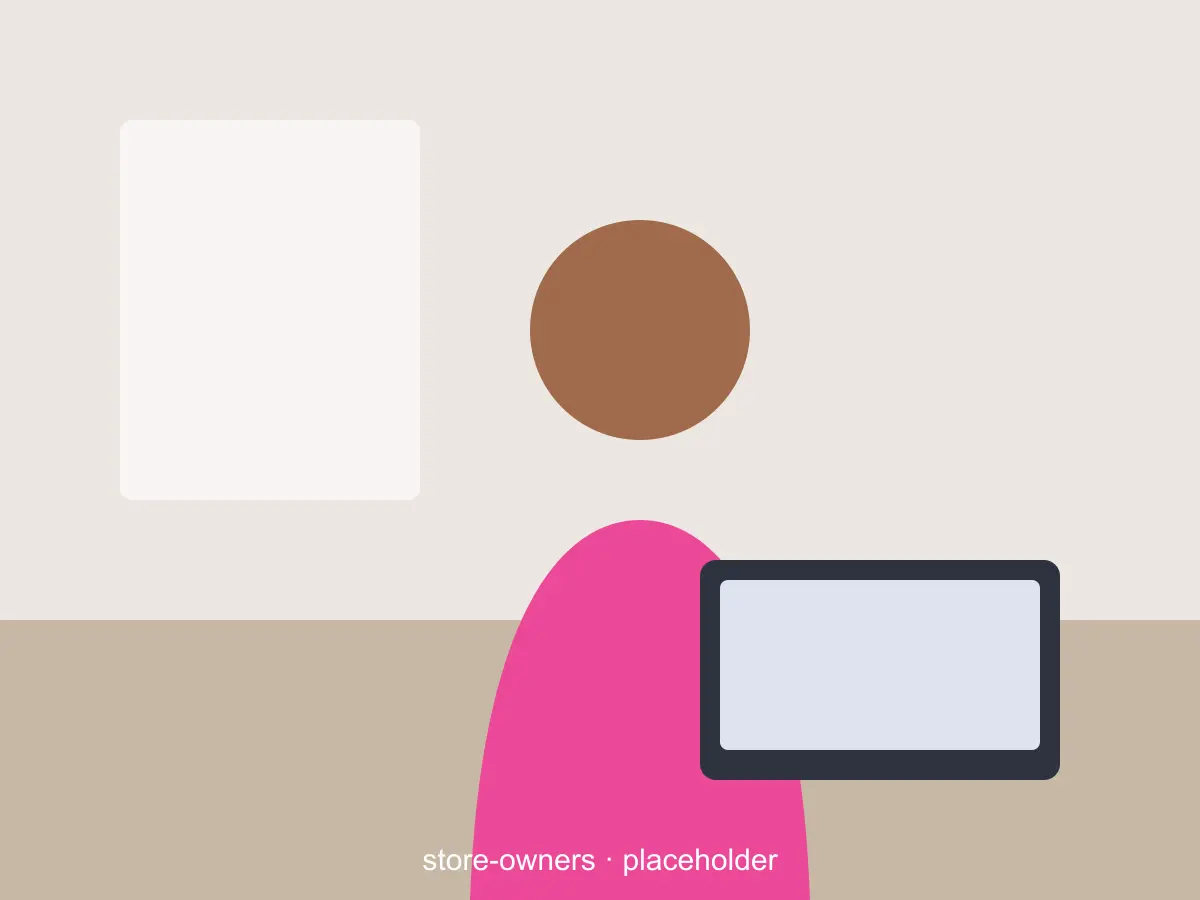 Online store owner photographing products