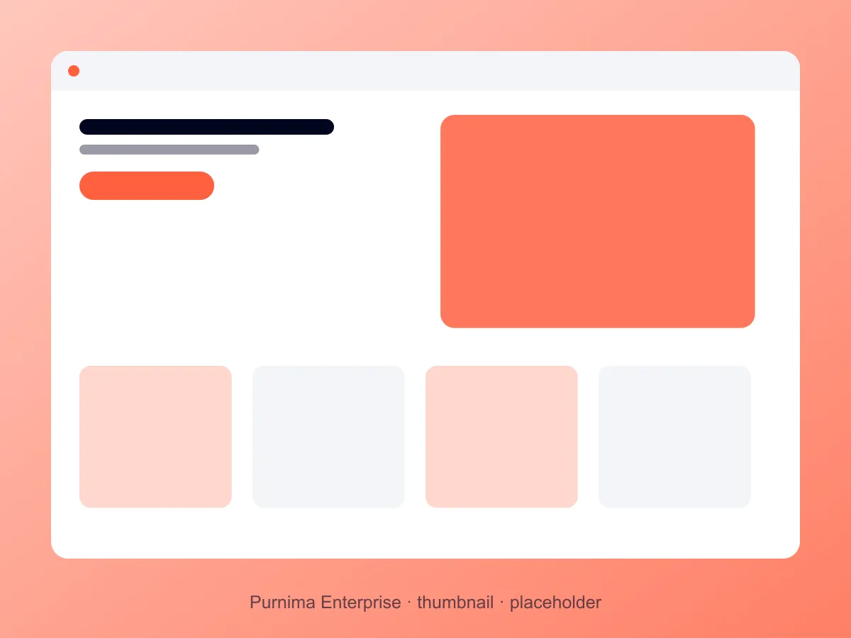 Preview of the Purnima Enterprise Website Development project