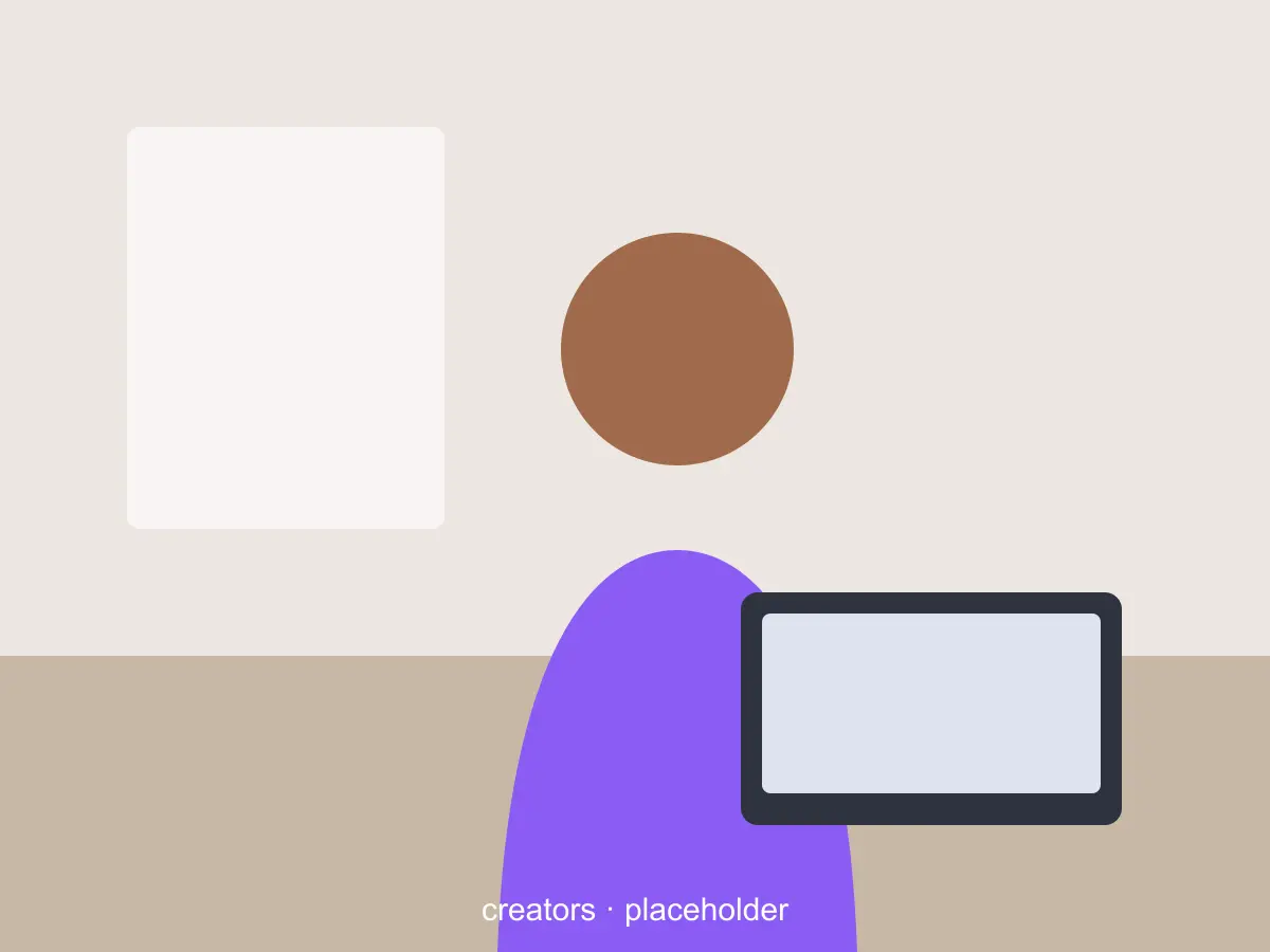 Content creator writing with AI